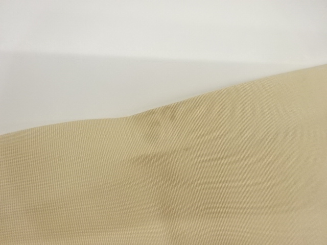  作家物　塩瀬金彩手描き笹模様名古屋帯